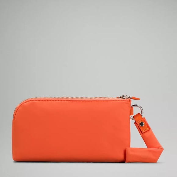 🌞LULULEMON NOW AND ALWAYS POUCH/BAG*PUFFY-WARM CORAL🌞 - Picture 3 of 11